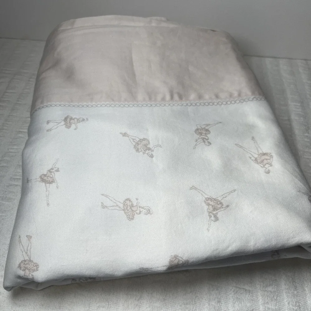 RH Baby & Child Restoration Hardware Twin Flat Sheet Ballerina